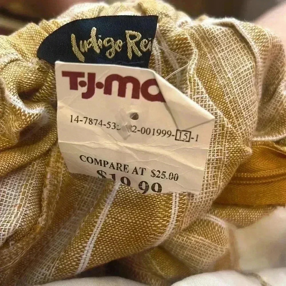 Indigo Rein Linen Blend Marigold Yellow Jumper Romper NWT Size Small. - Picture 4 of 4